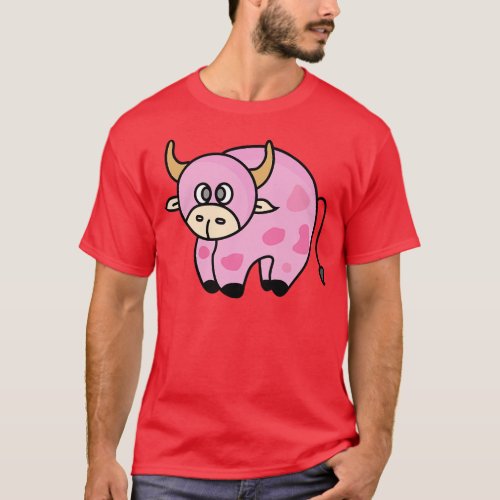 Strawberry Cow Costume Cute Design Ideas toon 1 T_Shirt