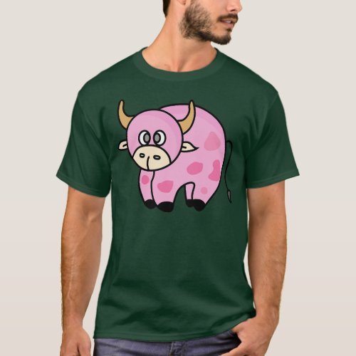 Strawberry Cow Costume Cute Design Ideas toon 1 T_Shirt