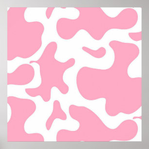 Strawberry Cow funny cow canvas Poster