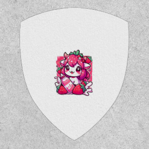 Strawberry Cow Kawaii Anime Strawberry Milk _2_1 Patch