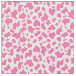 Strawberry Cow print, custom background and size Fabric