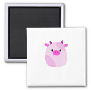 strawberry cow squishmallow magnet