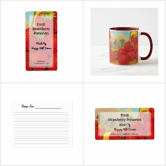Strawberry Crate Art Kitchen and Home Decor