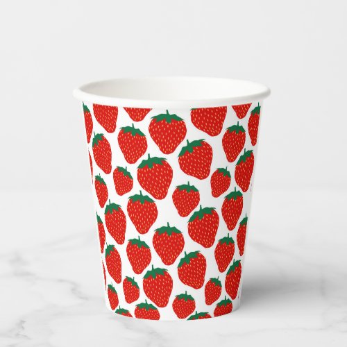 strawberry crazy pattern paper cups