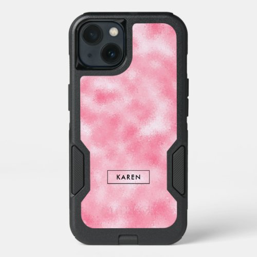 Strawberry  Cream Modern Abstract Glitter iPhone 13 Case