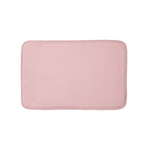Strawberry Cream Solid Color Print Pastel Pink Bath Mat