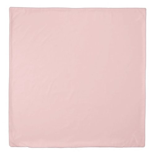 Strawberry Cream Solid Color Print Pastel Pink Duvet Cover