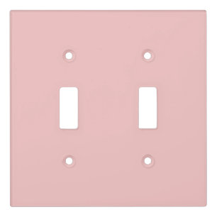 Strawberry Cream Solid Color Print, Pastel Pink Light Switch Cover