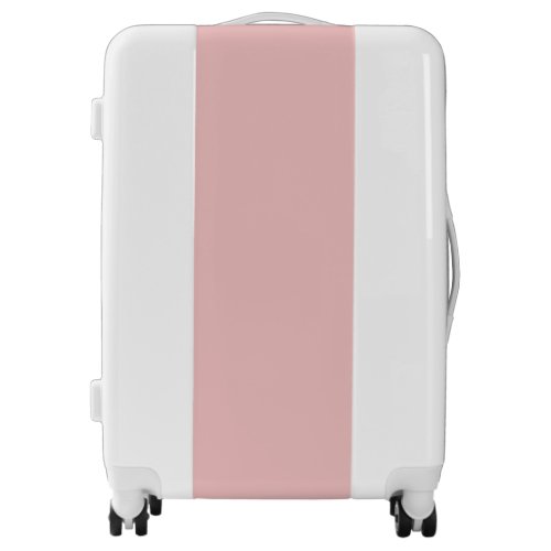 Strawberry Cream Solid Color Print Pastel Pink Luggage