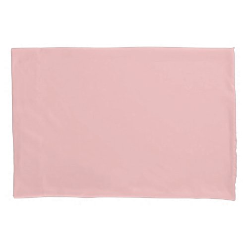 Strawberry Cream Solid Color Print Pastel Pink Pillow Case