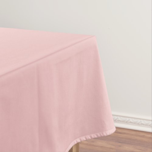 Strawberry Cream Solid Color Print Pastel Pink Tablecloth