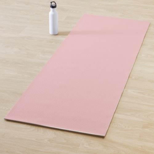 Strawberry Cream Solid Color Print Pastel Pink Yoga Mat