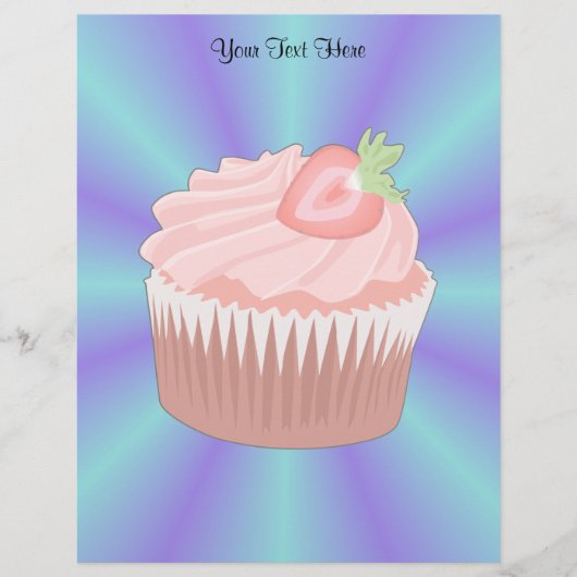 Strawberry Cupcake Letterhead (Front)