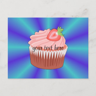 Strawberry Cupcake Postcard