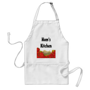 Strawberry Custom Kitchen Crate Art BBQ Apron