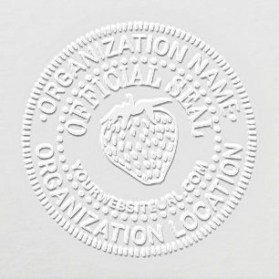 Strawberry Custom Official Seal Name Loc URL Embosser