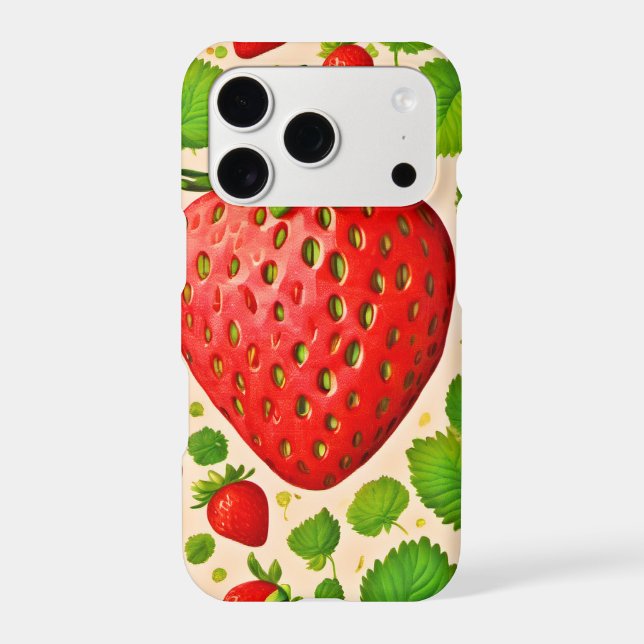 Strawberry Dadaist Artwork Iphone Case (Back)