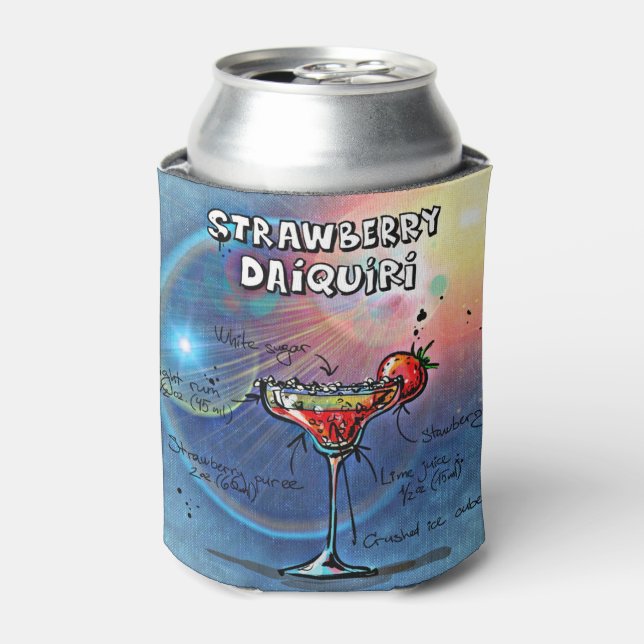 Strawberry Daiquiri (#10 of 12 Drink Recipe Sets)  Can Cooler (Can Front)