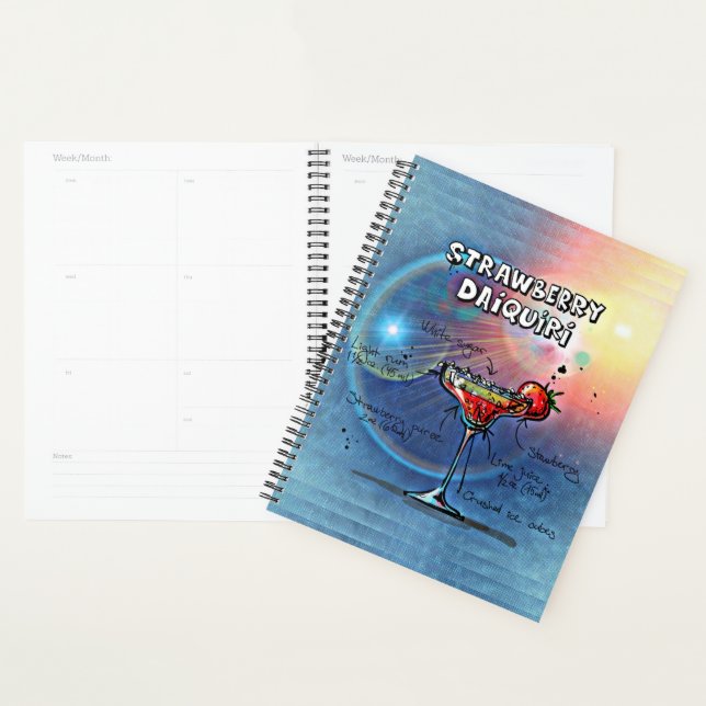 Strawberry Daiquiri (#10 of 12 Drink Recipe Sets)  Planner (Display)