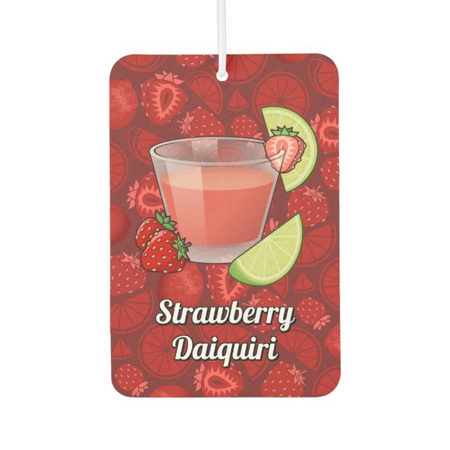 Strawberry Daiquiri Air Freshener (Front)