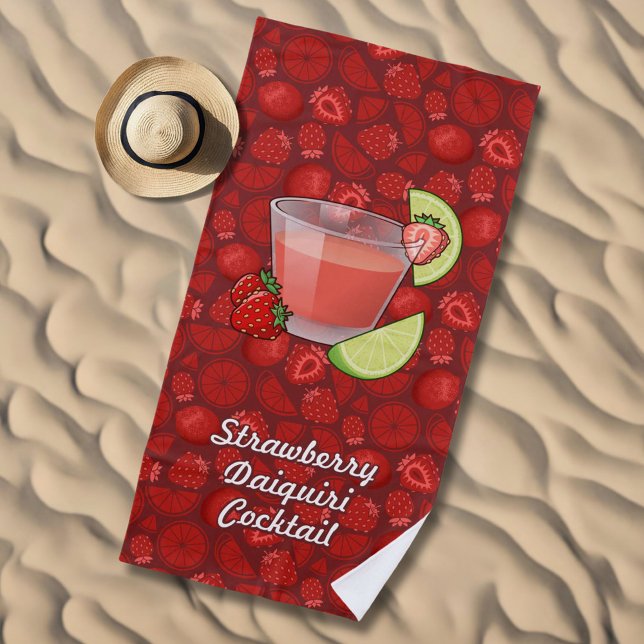 Strawberry Daiquiri Beach Towel (Creator Uploaded)