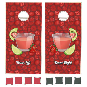 Strawberry Daiquiri Cornhole Set