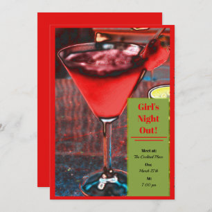 Strawberry Daiquiri Invitation