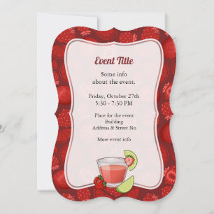 Strawberry Daiquiri Invitation