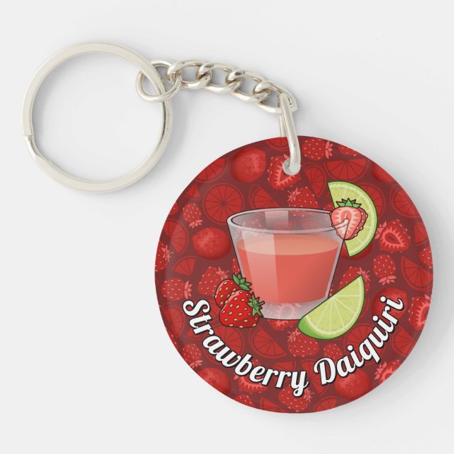 Strawberry Daiquiri Keychain (Front)