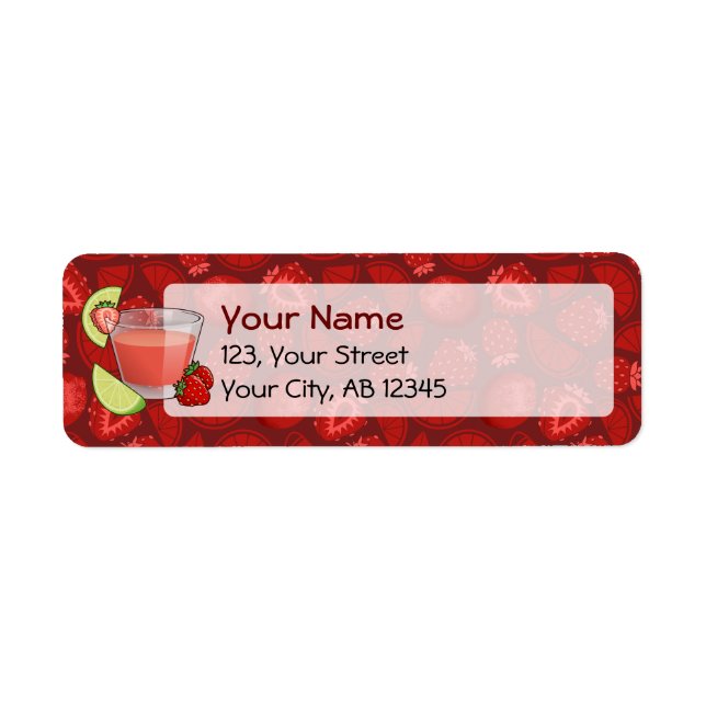 Strawberry Daiquiri Label (Front)