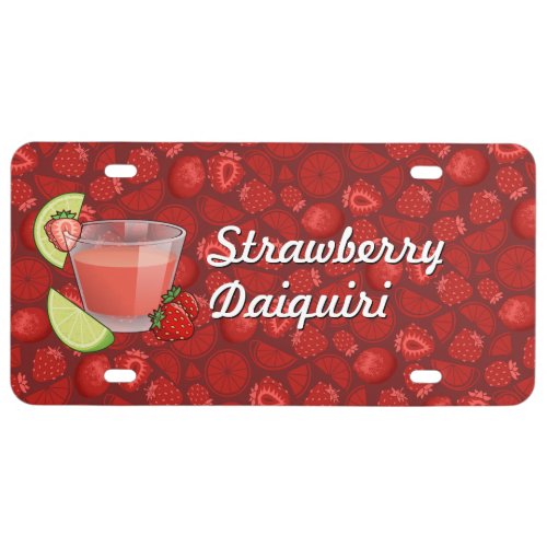 Strawberry Daiquiri License Plate