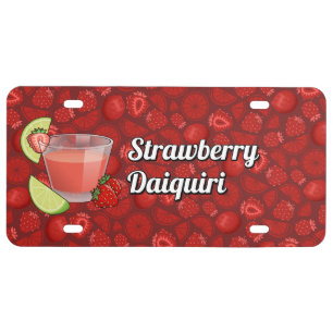 Strawberry Daiquiri License Plate