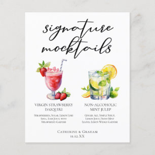 Strawberry Daiquiri Mint Julep Mocktails Menu