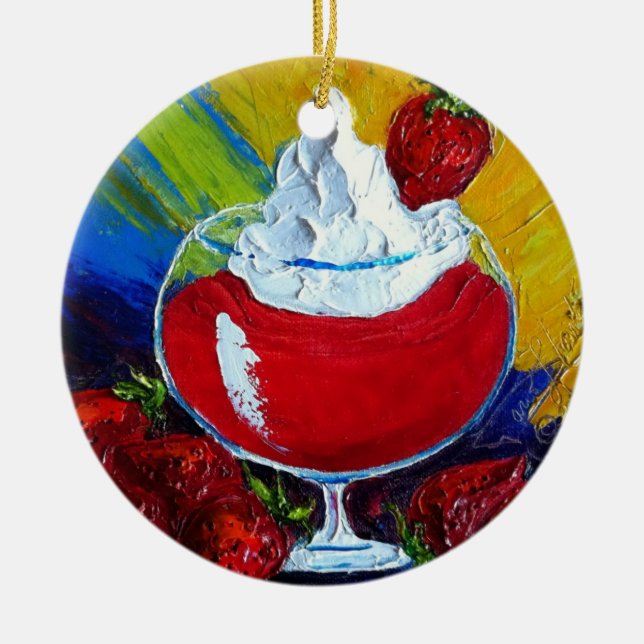 Strawberry Daiquiri Ornament (Front)