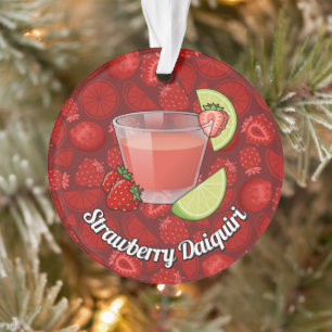 Strawberry Daiquiri Ornament