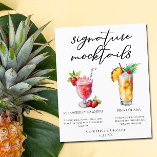 Strawberry Daiquiri Piña Colada Mocktails Menu