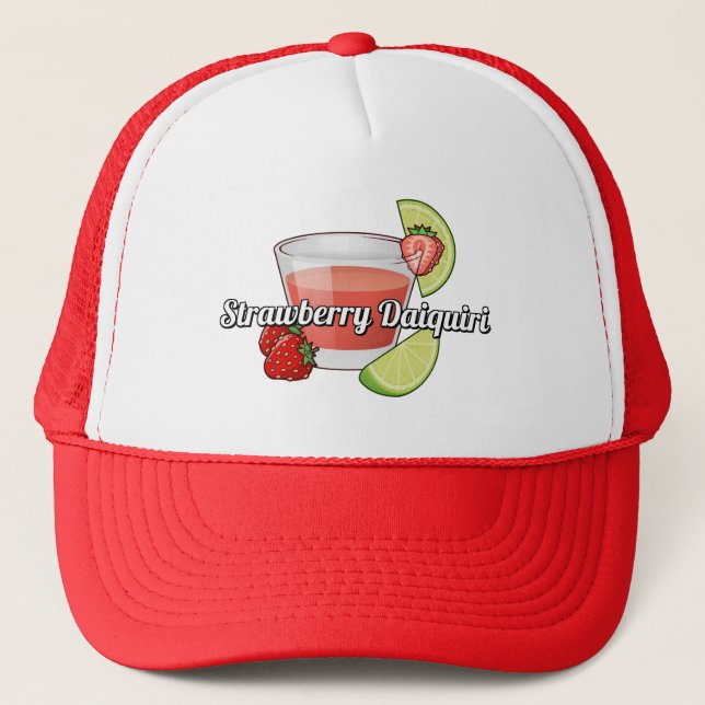 Strawberry Daiquiri Trucker Hat (Front)