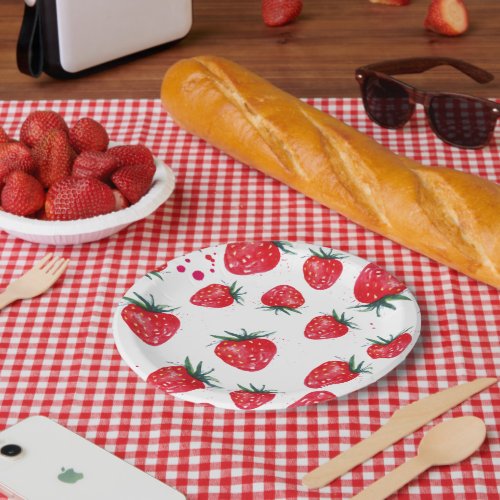 Strawberry Decor Paper Plates