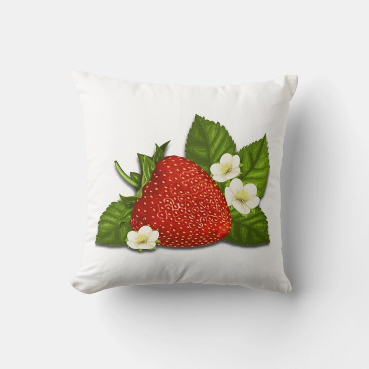 Strawberry Decorative Pillow | Zazzle