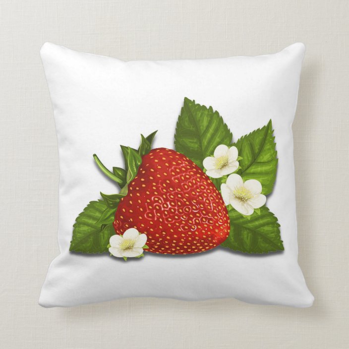 Strawberry Decorative Pillow | Zazzle.com