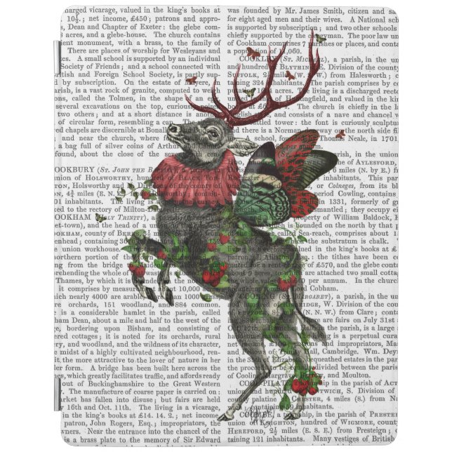 Strawberry Deer iPad Air Cover (Front)