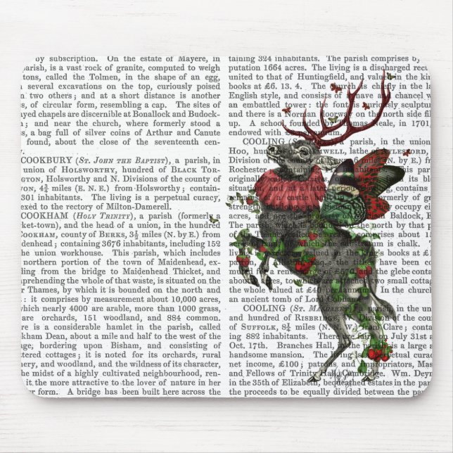 Strawberry Deer Mouse Pad (Front)