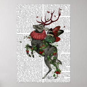 Strawberry Deer Poster