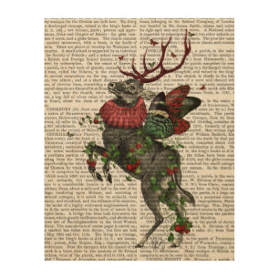 Strawberry Deer Wood Wall Art