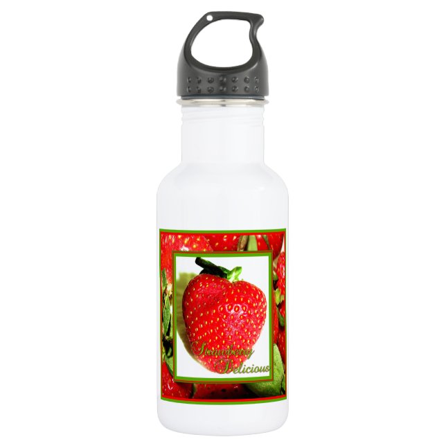 Strawberry Delicious Fresh Fruit Water Bottle (Front)