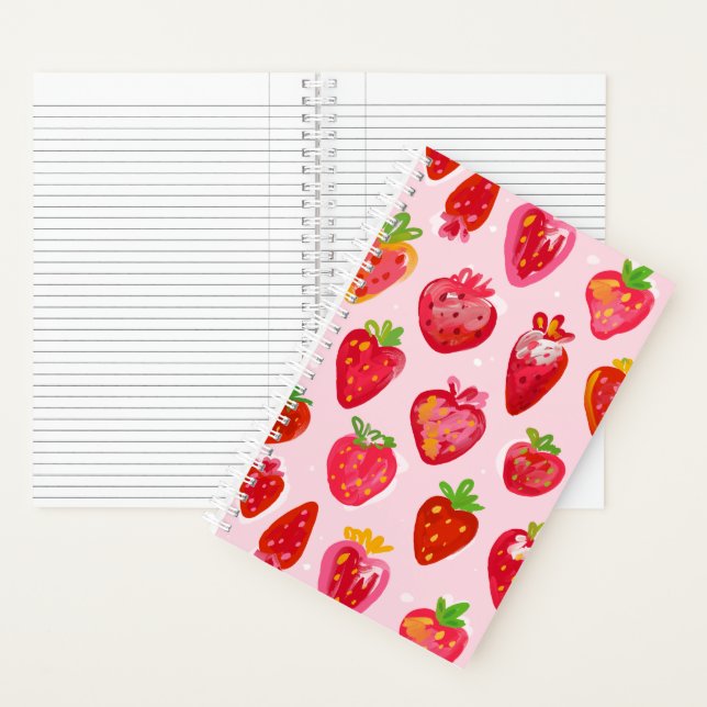Strawberry Delight Pattern Notebook (Inside)