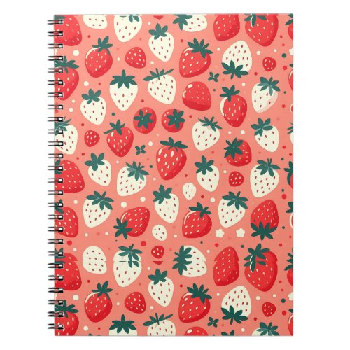 Strawberry Delight Pattern Notebook