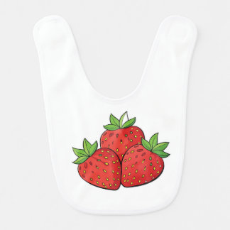 Strawberry design bib