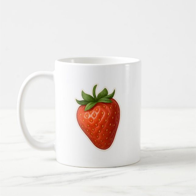Strawberry Design Coffee Mug (Left)