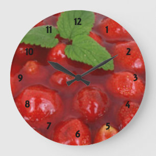Strawberry Dessert Clock